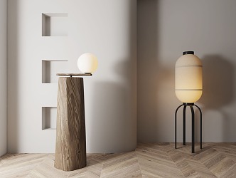 Quiet Floor Lamp 3d model