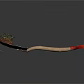 Garden Shovel With Wooden Handle And Red Grip For Planting Small Plants In Soil