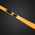 Yellow Snow Ski With Black Bindings And Modern Durable Structure Design 3d model