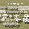 Various Pergola Designs With Intricate Openwork Structures And Geometric Patterns