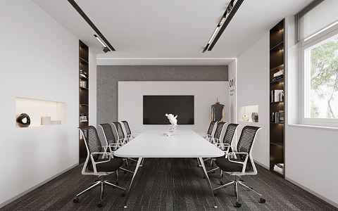 Modern Conference Room 3d model