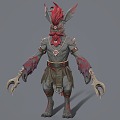 Rabbit Warrior Monster Game Character 3d model