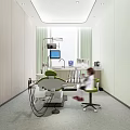 Modern Dental Clinic Interior With Dental Chair And Medical Equipment