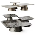 Modern Coffee Tables With Stylish Marble Top And Sturdy Metal Base For Living Room Decor