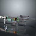 Browning Machine Gun Browning Browning Gatling White Machine Gun Machine Gun Bullet Military 3d model