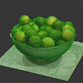 Fresh Limes and Lemons in Metal Colander Bowl on White Paper