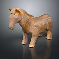 Ancient Terracotta Horse Figurine With Traditional Clay Craftsmanship And Classic Design