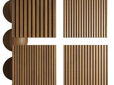 Wood veneer wall panel Great wall board wood veneer background wall veneer wood grain wood grid board model