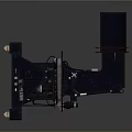 Industrial Mechanical Equipment Component With Metal Frame Support And Structural Parts
