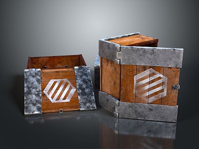 Box Small Box Container Realistic 3d model