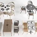 Modern Dining Table Designs With Round And Rectangular Shapes And Matching Chairs