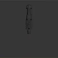 Futuristic Sci Fi Weapon With Laser Sight And Blue Accents Black Design
