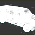 Silver Van with Side Doors Front Windows and Practical Exterior Design