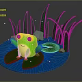 Modern frogs Frogs 3d model