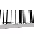 Modern Garden Wall Design With Stone Base And Metal Railings In Outdoor Space