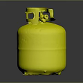 Old Rusted Gas Cylinder as Household Item With Corroded Metal Surface