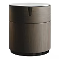 Modern TV Stand Design With Dark Wooden Finish Cabinet Doors And Stool