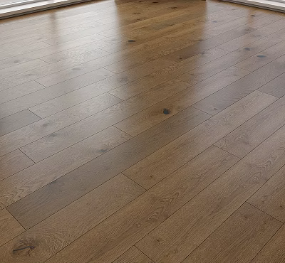 Natural Brown Wooden Flooring With Smooth Polished Surface And Wood Grain Patterns 3d model