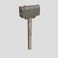 Mailbox Outdoor Mailbox Outdoor Mailbox Wood Mailbox Old-fashioned Mailbox Wood Mailbox Low Face Number Low Model Simple Model Game Video Level Realism 3d model