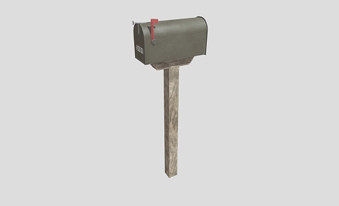 Mailbox Outdoor Mailbox Outdoor Mailbox Wood Mailbox Old-fashioned Mailbox Wood Mailbox Low Face Number Low Model Simple Model Game Video Level Realism 3d model