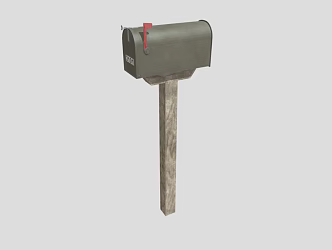 Mailbox Outdoor Mailbox Outdoor Mailbox Wood Mailbox Old-fashioned Mailbox Wood Mailbox Low Face Number Low Model Simple Model Game Video Level Realism 3d model
