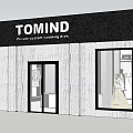 TOMIND Private Custom Wedding Dress Storefront With Bridal Gown Displays And Windows