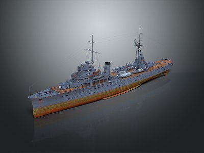 Modern Warship Ship Warship 3d model