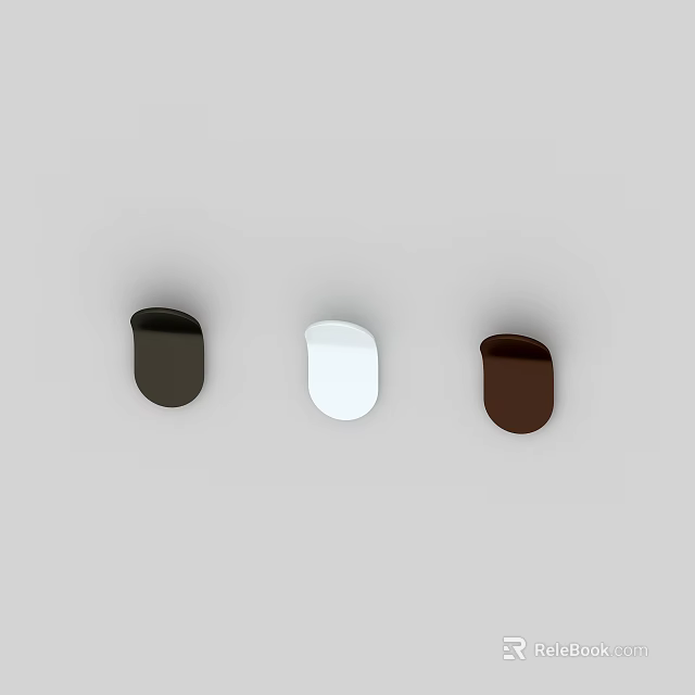 Modern Wall Lights in Black White and Brown Colors for Home Decoration 3d model 