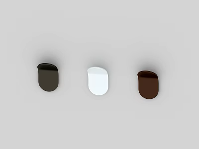 Modern Wall Lights in Black White and Brown Colors for Home Decoration 3d model