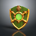 Medieval Shield Ancient Shield Defensive Weapon Ancient Shield Iron Shield Protective Shield Wooden Shield 3d model