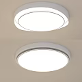 Modern Simple Round White Ceiling Light Design For Indoor Home Lighting 3d model
