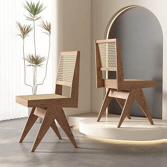 Dining chair combination 3d model