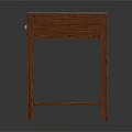 Elegant Wooden Table With Two Drawers And Smooth White Top Surface For Home