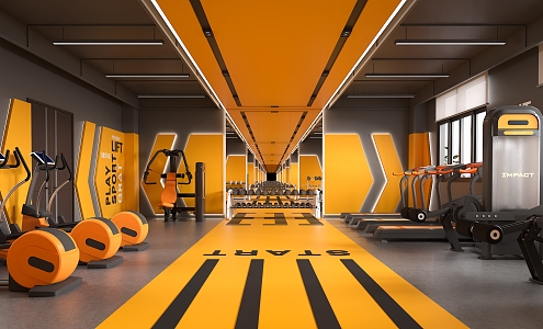 Modern Gym 3d model