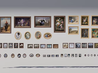 Interior Hanging Painting 3d model
