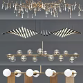 Modern Chandelier Designs Featuring Metal Frames Glass Globes And LED Lighting