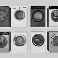 Various Modern Washing Machines With Different Contemporary Styles Colors And Designs