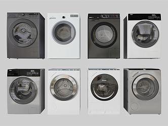 Modern washing machine 3d model