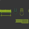 Wide Selection of Industrial Metal Safety Ladders and Outdoor Access Stair Platform Sets