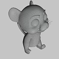 Cute Baby Tiger 3D Animated Character In Cartoon Style For Game And Film