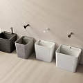 Modern Mop Sinks In Various Colors With Wall Mounted Faucets