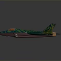 Camouflaged Space Shuttle Design With Aerospace Features And Details