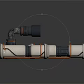 Industrial Metal Pipe Fittings With Silver Black Components And Threaded Connections