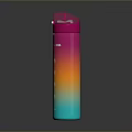 Colorful Gradient Water Bottle With Measurement Scale And Leakproof Lid For Daily Use