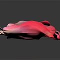 Pink Rose Petals Arranged in a Line on Black Background with Soft Glow