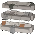 Double sofa Multi-person sofa Corner sofa 3d model