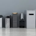 Modern trash can 3d model