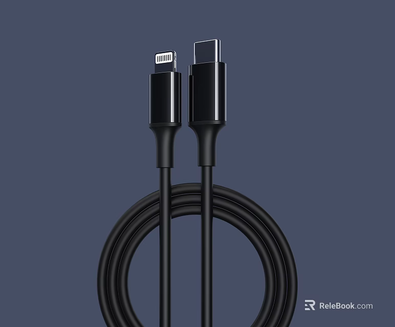 USB Type C Charging Cable For Fast Data Transfer And Mobile Devices 3d model 