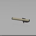 Beige and Black Space Telescope with Stable Mount for Deep Space Observation 3d model