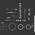Construction Building Components Including Crane Staircases Water Tower And Circular Structures